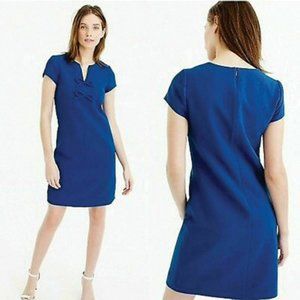 J.Crew Presentation Shift Dress in Bright Indigo